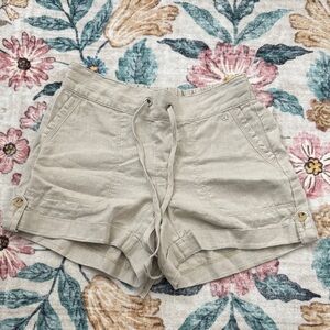 Calvin Klein Tan Linen Shorts